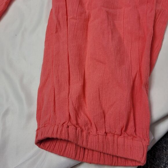 AERIE‎ relaxed fit pull on coral gauze jogger pants XXL - Picture 4 of 10